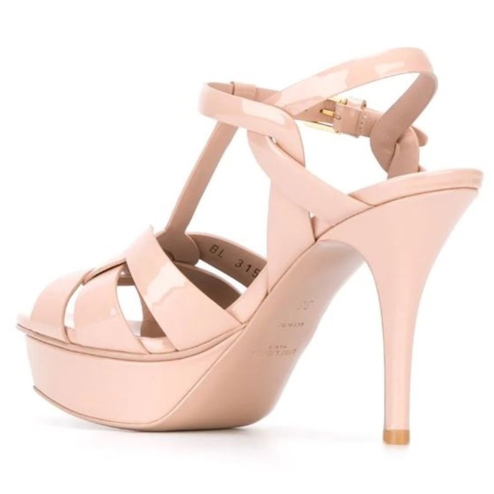 Saint Laurent Tribute High Heel Sandals - Nude - Picture 6 of 8